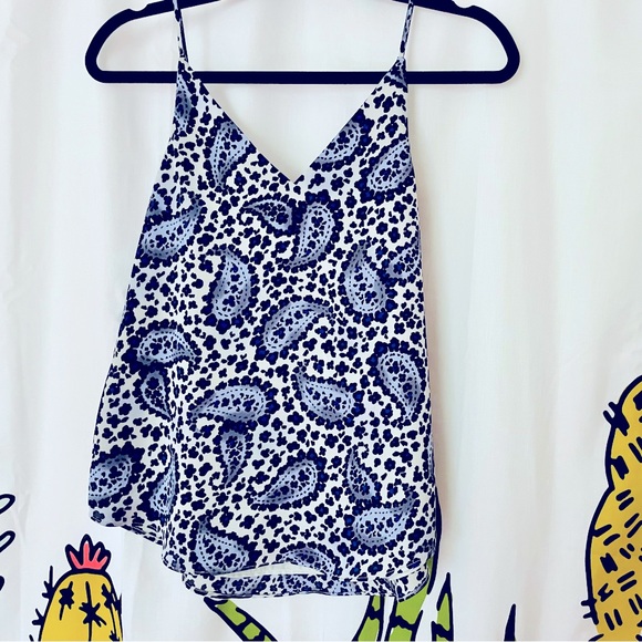 Express Blue Paisley Women’s Top XS - Picture 2 of 2